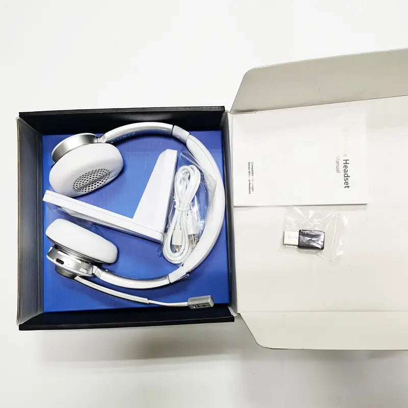 NNETM Wireless Headset with Mic and Charging Dock